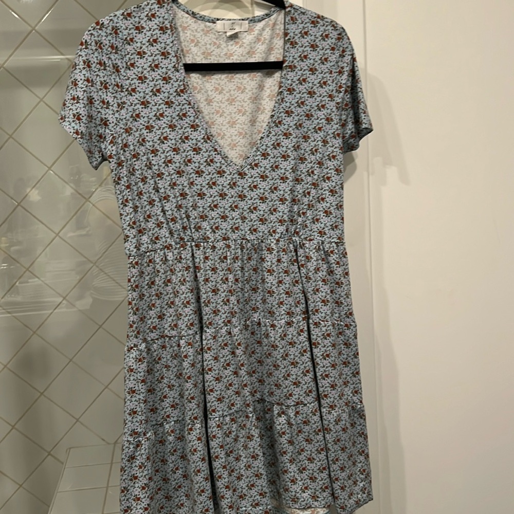 V neck dress